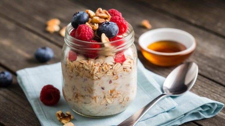 Simple and Easy Overnight Oats in a Jar Recipe